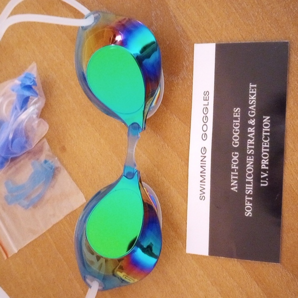 Adult Swim Goggles - White & Multi (Well Made)